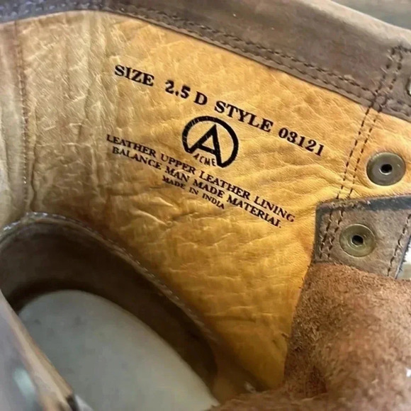 Vintage Acme Leather Lace Up‎ Boots - Picture 12 of 12